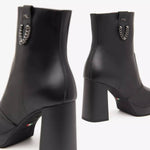 Nerogiardini - Women's Chain Platform Ankle Boot Shoe