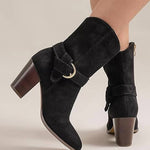 Beast Fashion - Women's Zane Faux Suede Bootie