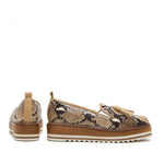 Michele Lopriore - Women's Cassidy Snakeskin Platform Loafers