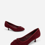 Intentionally Blank - Women's Bina Suede Kitten Heel Shoes