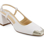 Andrea - Women's Slingback Square Toe Heels