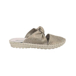 Bernie Mev - Women's Slip On Taupe Shimmer Shoes
