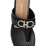 Salvatore Ferragamo - Women's Calfskin Riki Gancini Bit Thong Sandals
