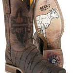 Tin Haul - Men's Don't Fence Me In Two Square Toe Boot