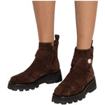 Jimmy Choo - Women's Velvet Suede Lug Boots