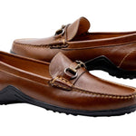 Martin Dingman - Men's Bill Water Buffalo Horse Bit Leather Loafers
