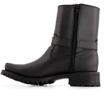 Forastero - Men's Leather Biker Boots With Zipper Closure