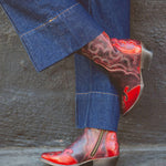 Bedstu - Women's Deuce Mid-calf Western Leather Boot