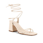 Raye - Women's Voyage Heel Leather Square Toe Sandals