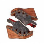Bedstu - Women's Naiya Wooden Wedge Slingback Sandal