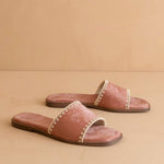 Oasis Society - Women's Emmie Border Stitch Summer Sandals