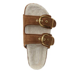 Veronica Beard - Prue Shearling Buckle Sandal