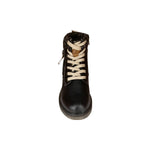 Extreme By Eddie Marc - Women's Knit Collar Lace Bootie With Zipper