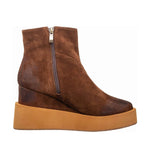 Antelope - Women's Side Zip Suede Platform Ankle Boots