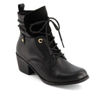 Andrea - Women's Leather Lace Up Ankle Booties