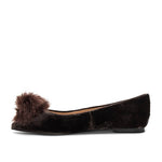 Sam Edelman - Women's Raddie Velvet Flat With Pom