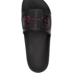 Salvatore Ferragamo - Men's Groove Logo-embossed Slider Sandal
