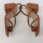 Lafayette 148 - Women's Calfskin Leather Heeled City Slingback Sandals