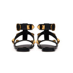 Valentino - Women's Roman Stud Flat Calfskin Sandal