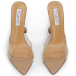 Tony Bianco - Women's Marcel Vinylite Slip On Open Toe Mules Heels