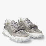 Jimmy Choo - Men's Diamond X Strap Low-top Sneakers With Crystals