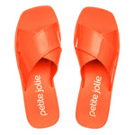 Petite Jolie - Women's Criss-Cross Strap Slide Sandals