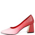 Rag Company - Women's Harlow Metallic Accent Block Heel Pumps