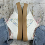 Mia - Women's Axel Floral Lace Ribbons Sneaker