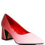 Rag Company - Women's Harlow Metallic Accent Block Heel Pumps