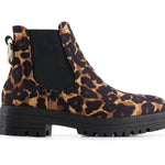 Andrea - Women's Animal Print Chelsea Boots