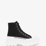 Alexander Mcqueen - Men's Tread Slick Black & White High Top Sneakers