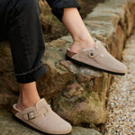 Birkenstock - Women's Boston Suede Shearling Clogs