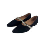 All Black - Women's Royal Mary Jane Flat Shoe