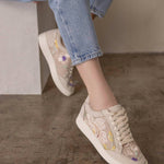 Oasis Society - Women's Tammi Floral Applique Sneakers