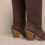 Miracle Miles - Women's Classy Suede Western Boots