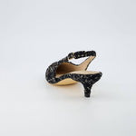 Cushionaire - Women's Buzz Kitten Heel Sling Back Tweed Dress Shoe
