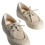 Dolce Vita - Women's Leather & Raffia Boat Shoes