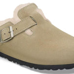 Birkenstock - Women's Boston Suede Shearling Clogs