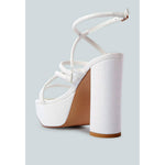 London Rag - Women's Beam Tips Strappy High Heel Sandals
