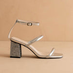 Oasis Society - Women's Giza Glittery Architectural Block Sandals