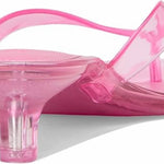 Steve Madden - Women's Tracie Y2k Jelly Thong Kitten Heel Sandal