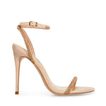 Steve Madden - Women's Breslin Rhinestone Ultrasuede Ankle Strap Heels