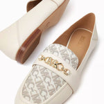 Michael Kors - Women's Tiffanie Logo Print Canvas Flat Loafer