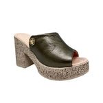 Bonavi - Women's Attica Love Block Heel Mule Sandal