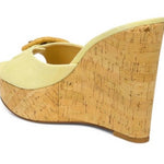 Veronica Beard - Women's Donata Suede Cork Wedge Sandals