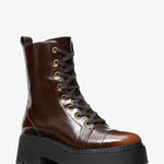 Michael Kors - Women's Blake Burnished Leather Combat Boots