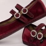 Sveti Stefan - Women's Double Lace Ballerina Flats