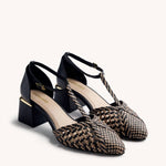 Gioseppo - Women's Boyne Braided Leather Heeled Shoes