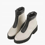 All Black - Women's Zip & Puff Boots