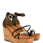 Andrea - Women's Cork Wedge Heel Sandal